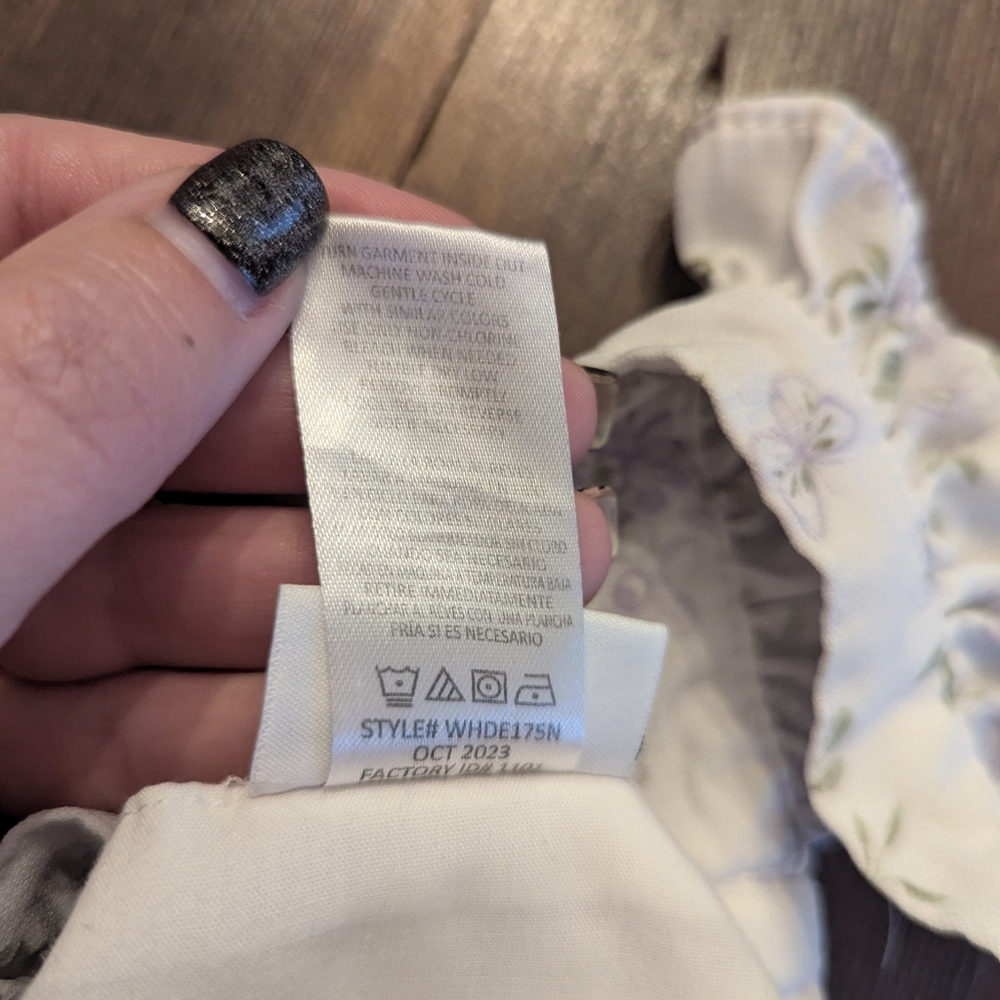 Nicole Miller New York 0-3 Months Infant Girls White Floral‎ Dress With Ruffles - Picture 5 of 8